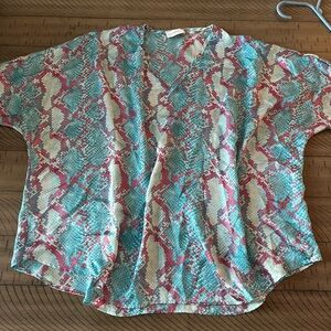 Women's Multicolor Snake Print Top